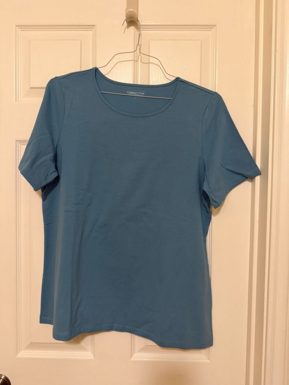Coldwater Creek Dusty Blue colored T-shirt size L